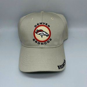 Vintage Denver Broncos NFL‎ Game Day Hat Strapback Cap Cream